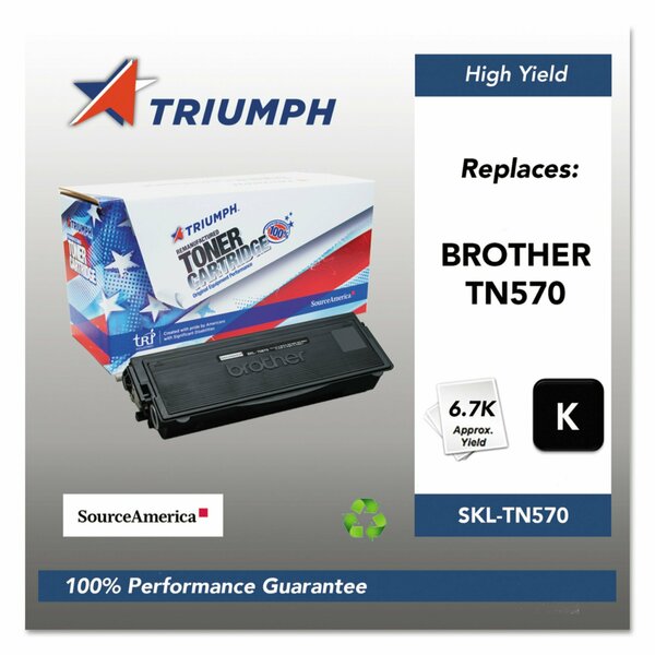 Triumph Remanufactured TN570 High-Yield Toner, 6,700 Page-Yield, Black 751000NSH1073 SKL-TN570